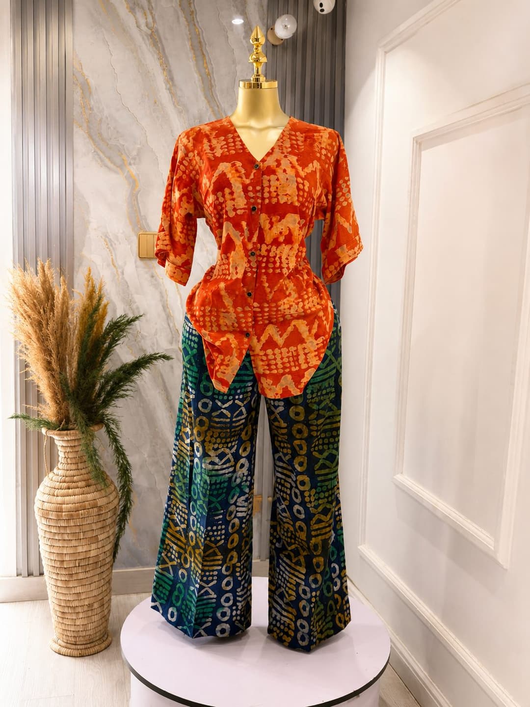 adire two piece set